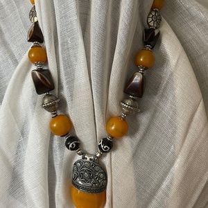 Chunky Yellow Topaz Necklace